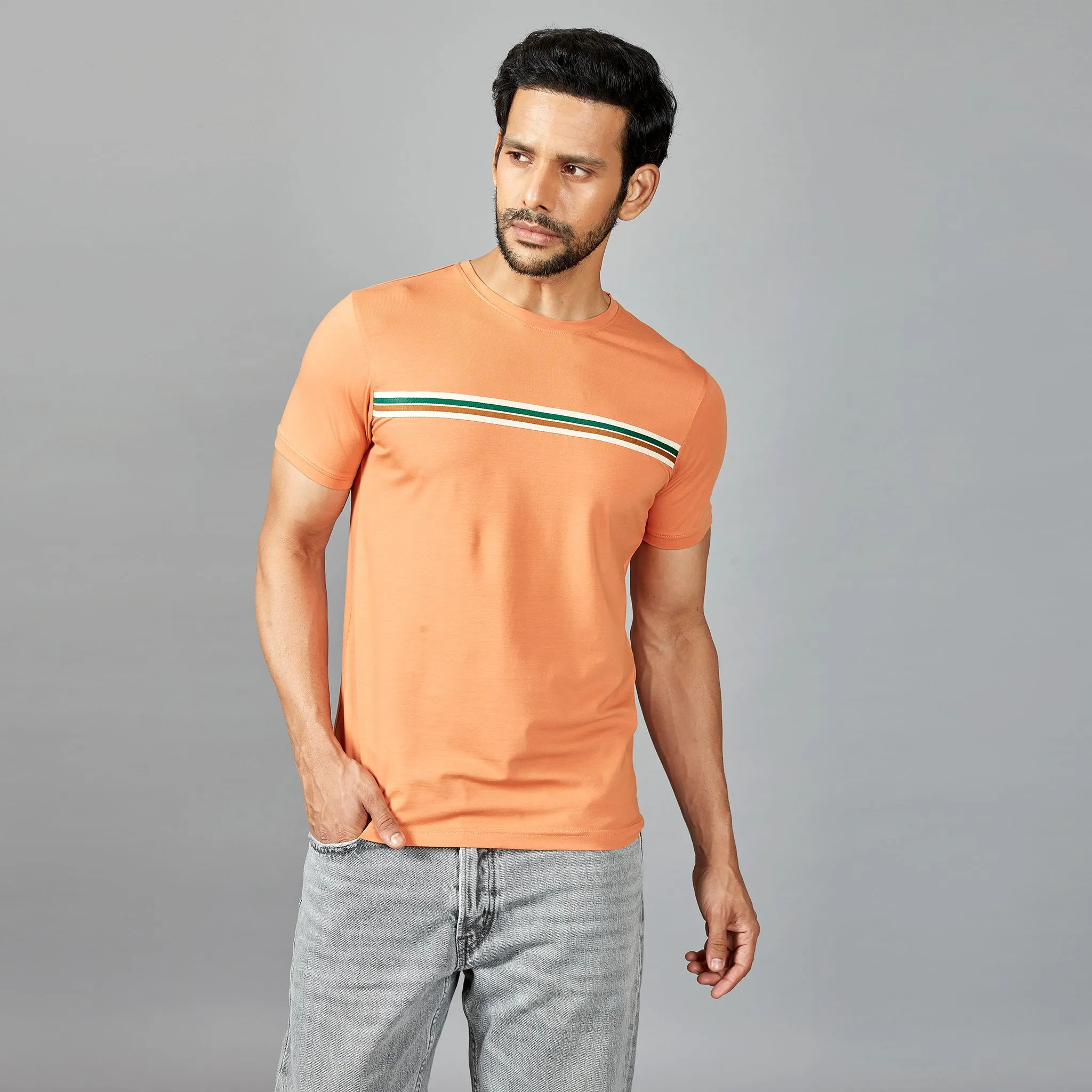 Orange Stripes T-Shirt