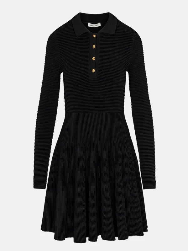 Ottoman Knit Ls Dress