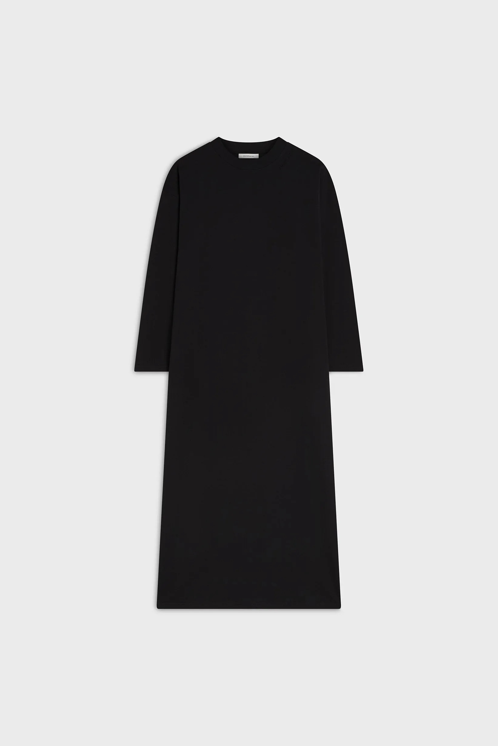 Oversized Cotton Tee Dress | Black