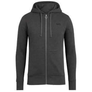 RAPHA Logo Hoodie - Charcoal Marl/Black