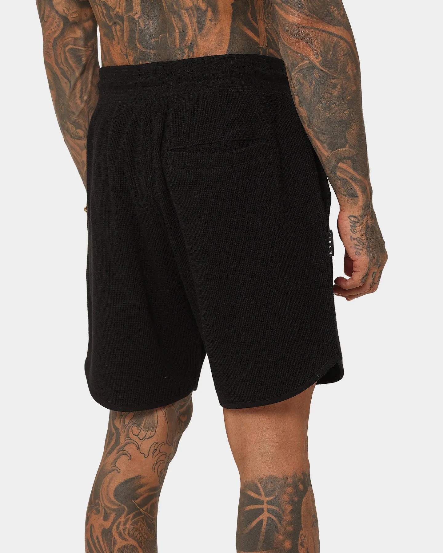 Saint Morta Waffle Shorts Black