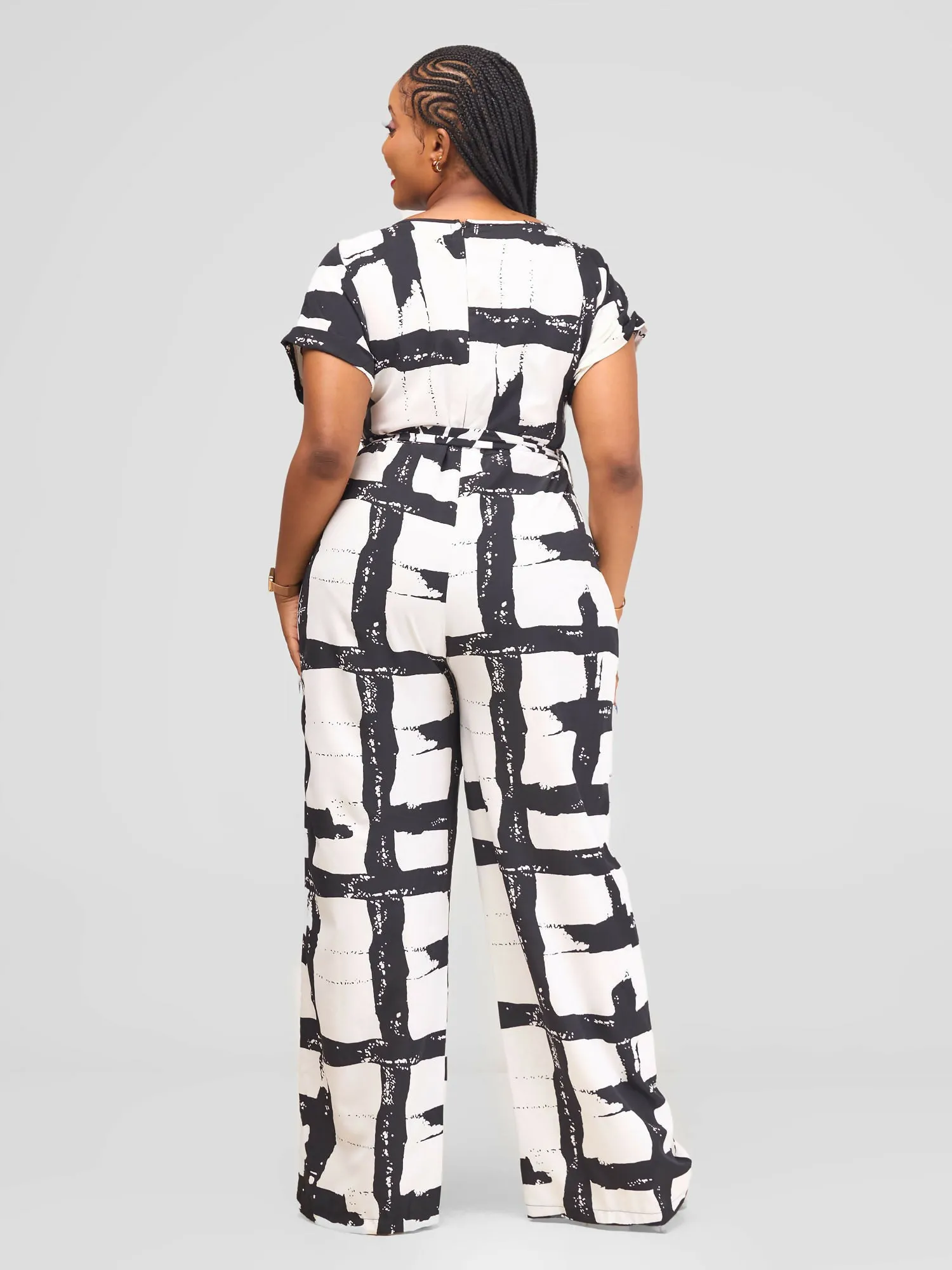 Salok Havilah Mbaale Jumpsuit - White Print