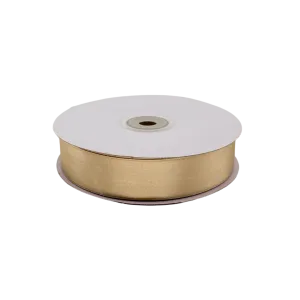 SATIN RIBBON GOLD 25MMX50M