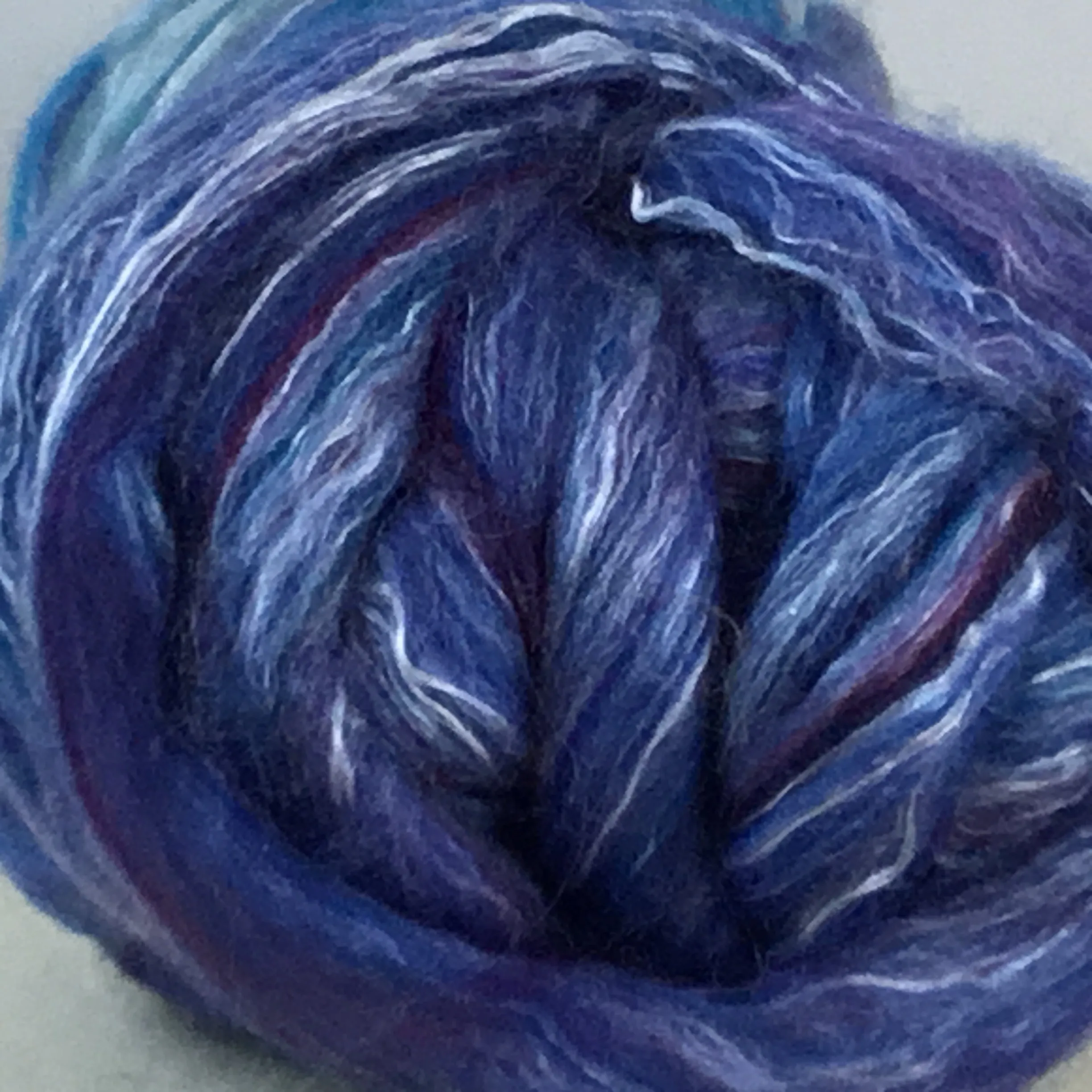 Silk Merino Roving - Multi-Colors