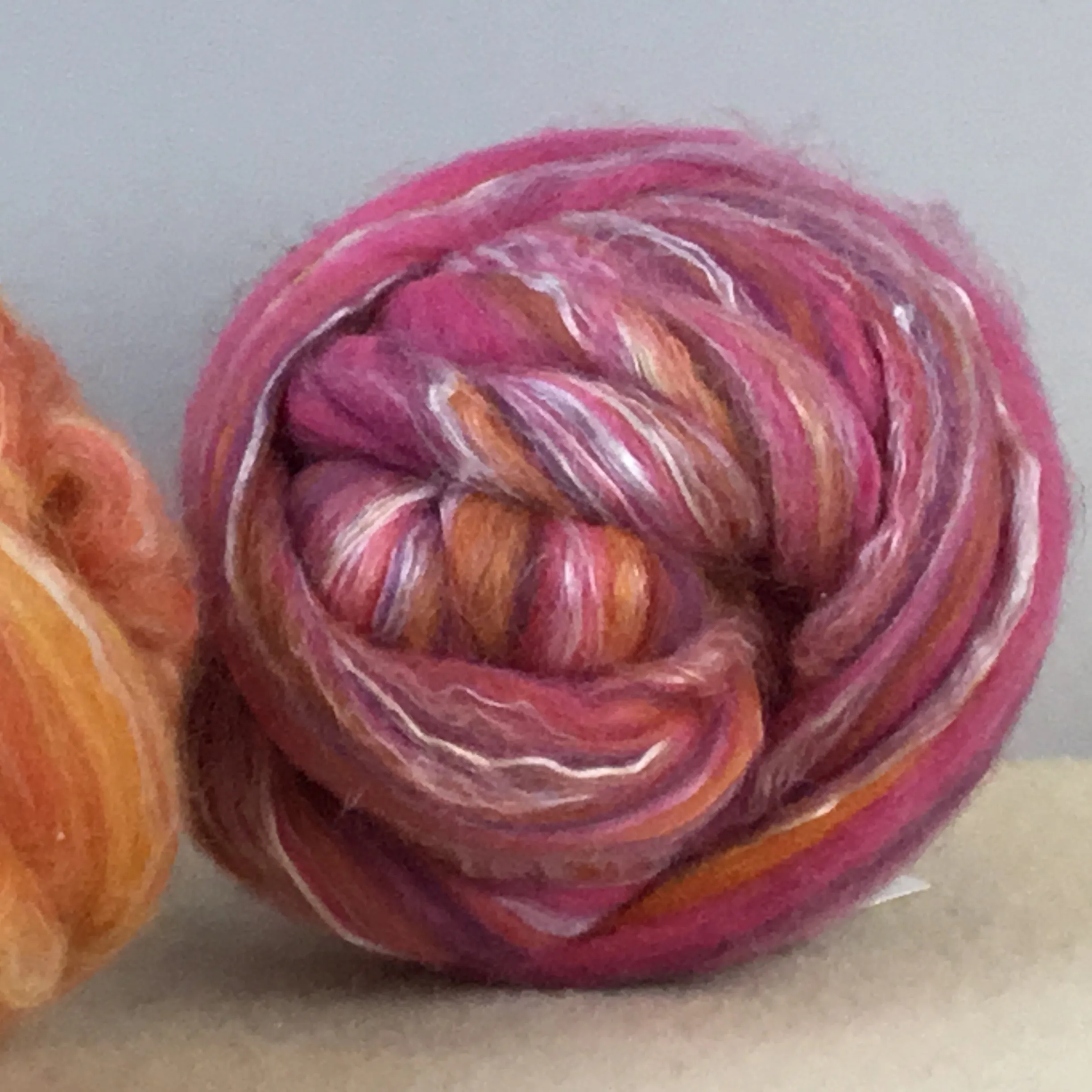 Silk Merino Roving - Multi-Colors