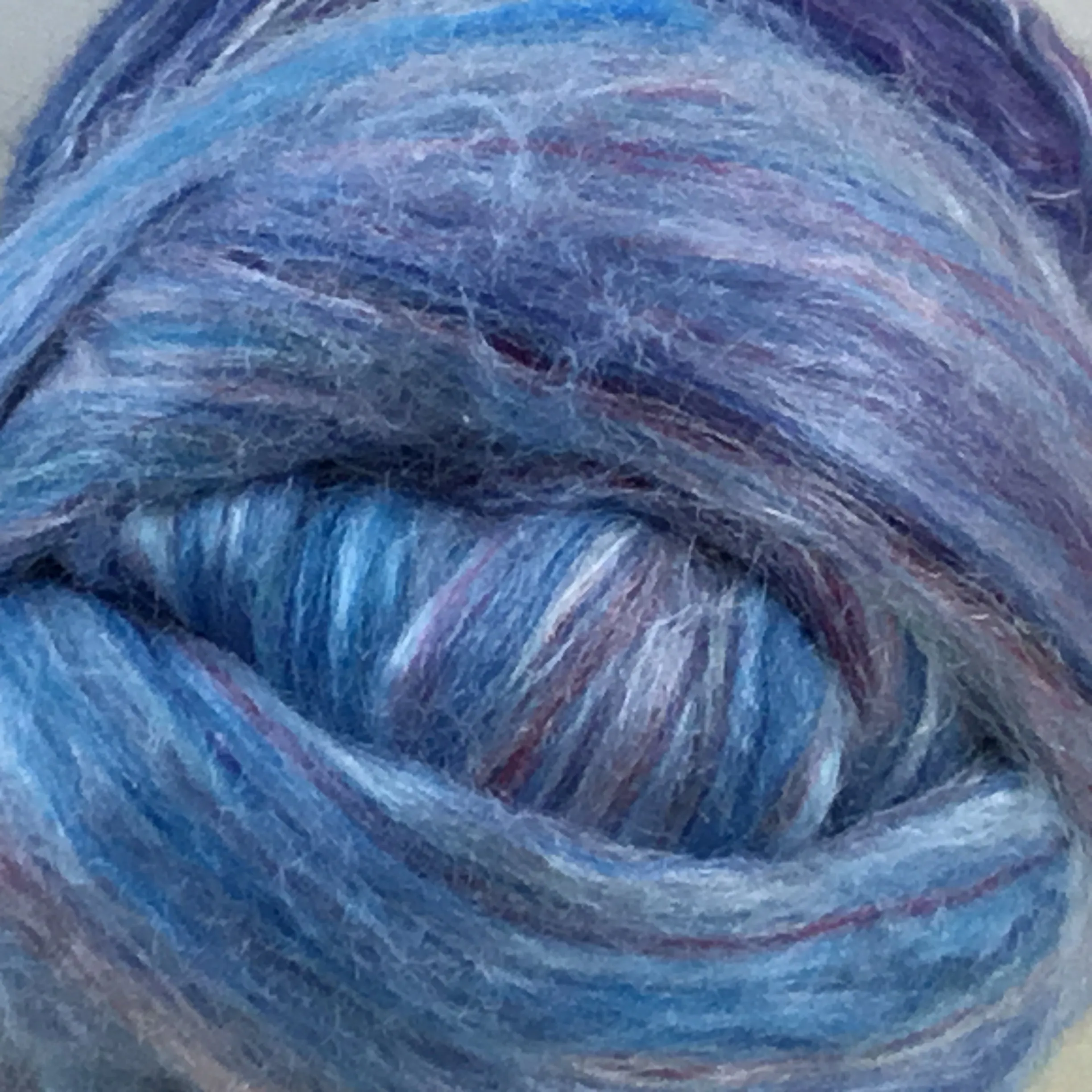 Silk Merino Roving - Multi-Colors