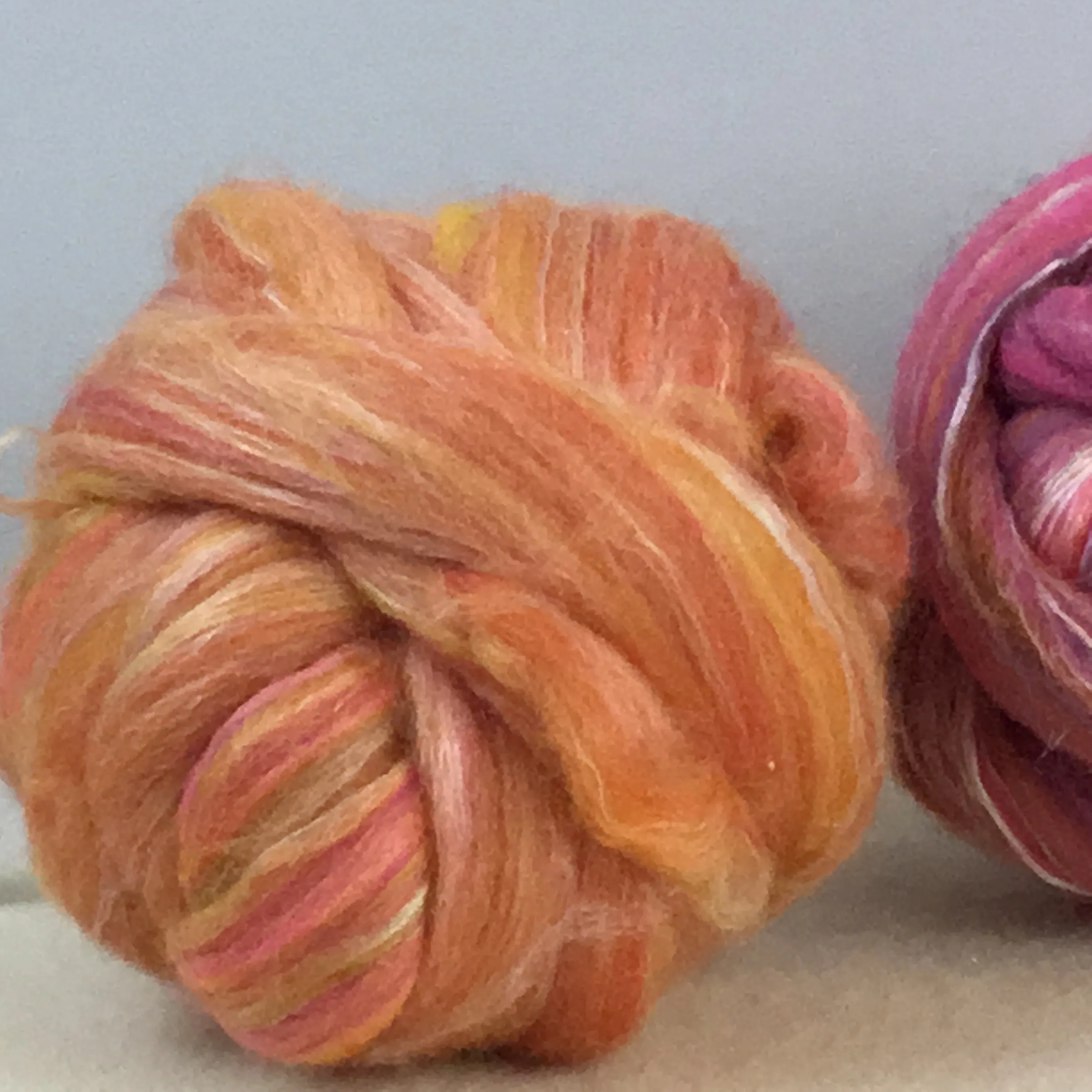 Silk Merino Roving - Multi-Colors