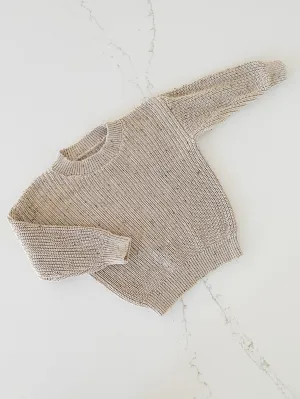 Speckled Chunky Sweater - Sand