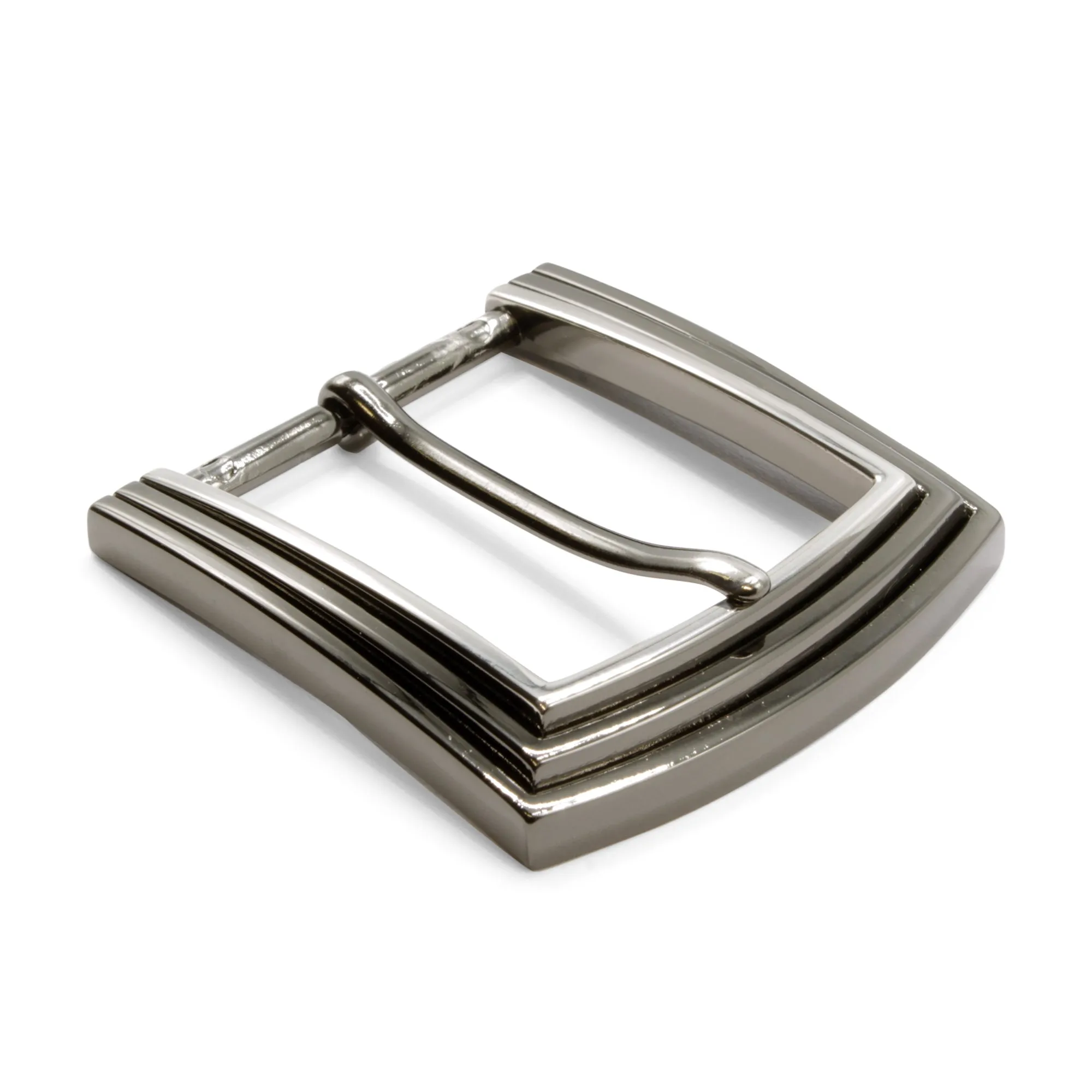 Stepped triple Ridge Buckle 35mm