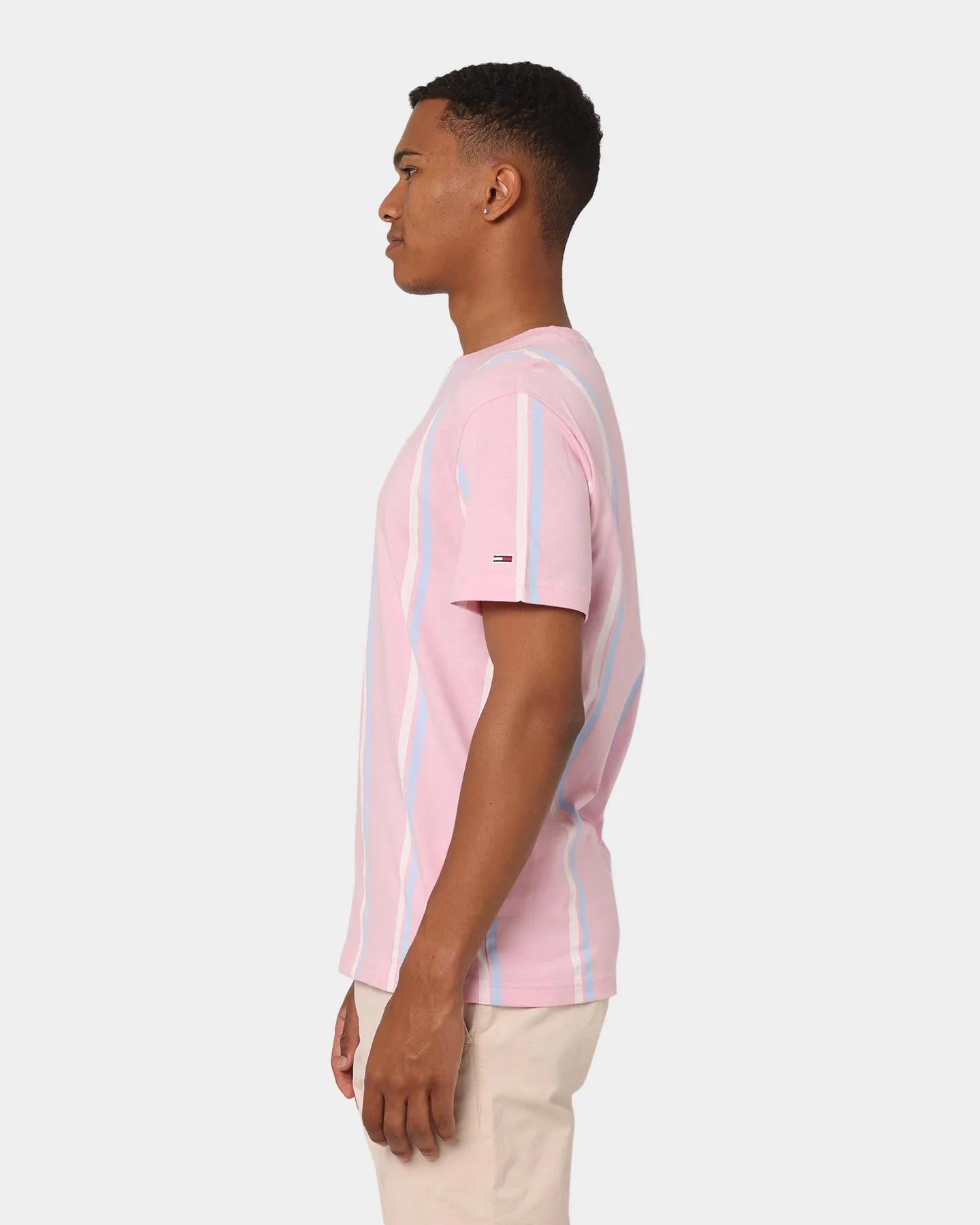 Tommy Jeans Stripe 3 T-Shirt Romantic Pink