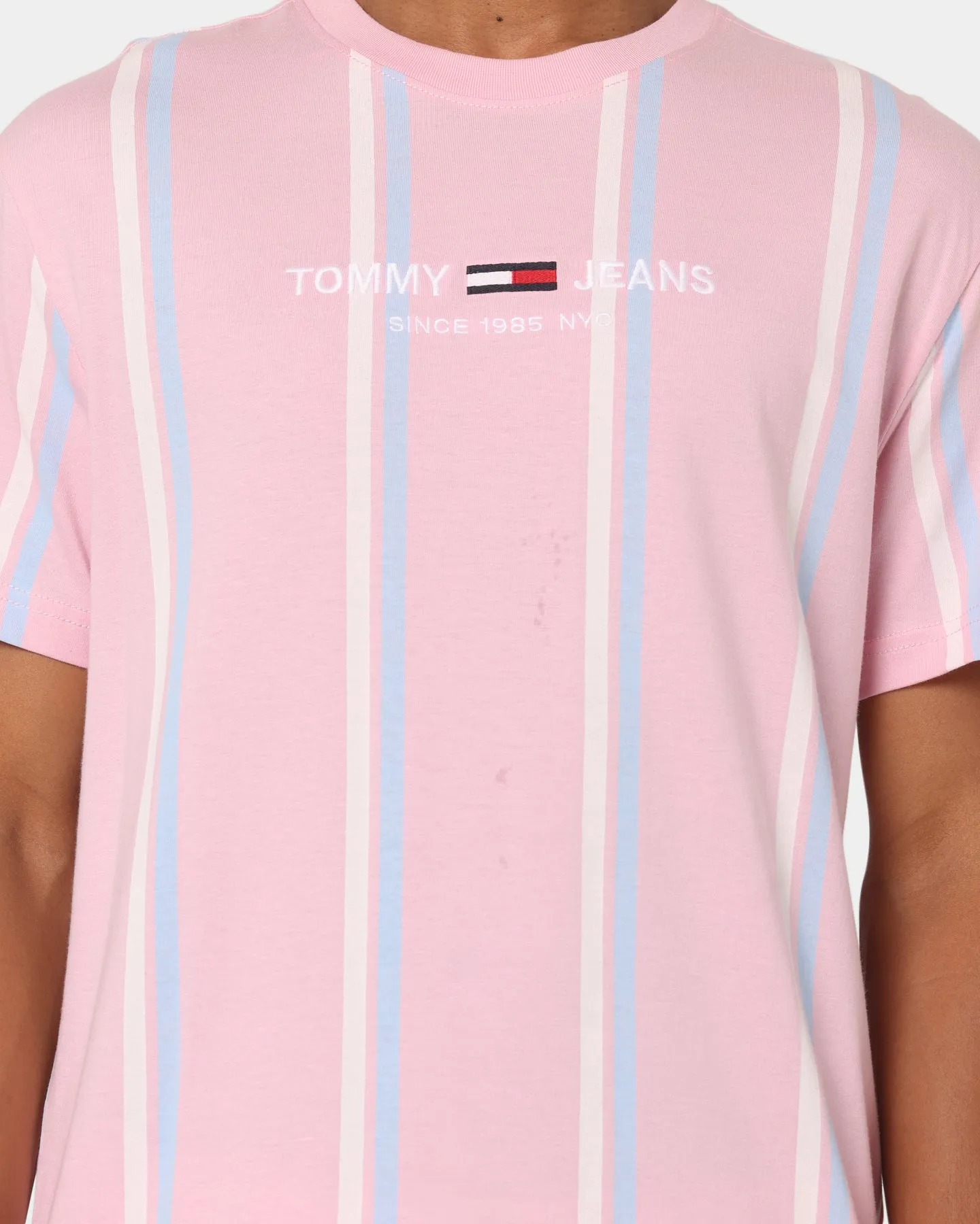 Tommy Jeans Stripe 3 T-Shirt Romantic Pink