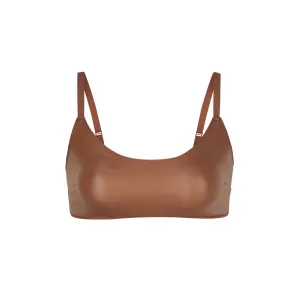 WET JERSEY SCOOP BRALETTE | COPPER